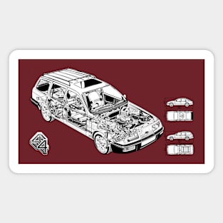 FORD SIERRA 4x4 - cutaway technical diagram Magnet